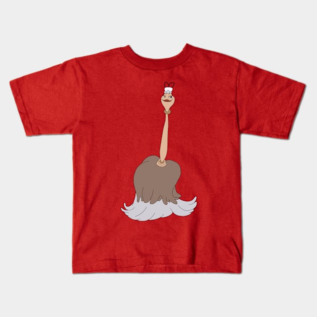 Fifi from beauty and the beast Kids T-Shirt by Megan Olivia